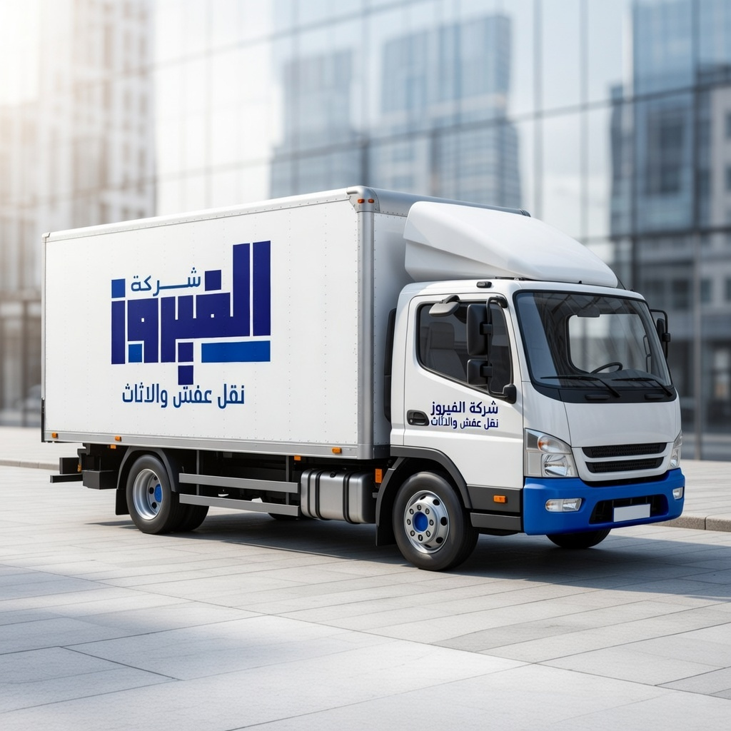 سيارة شركة الفيروز المجهزة لنقل العفش